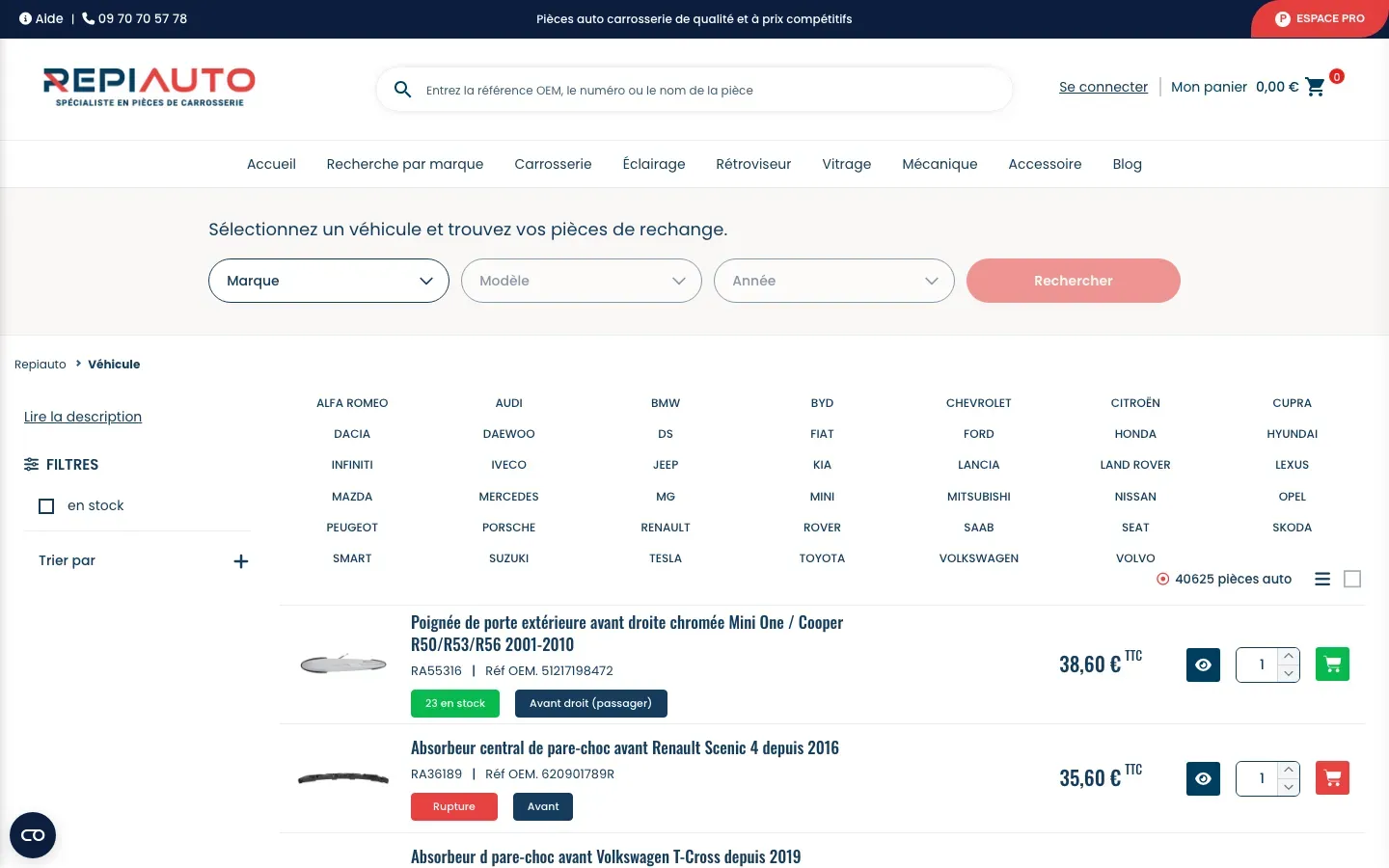 Web de Repiauto en versió d’escriptori, captura 1 de 2