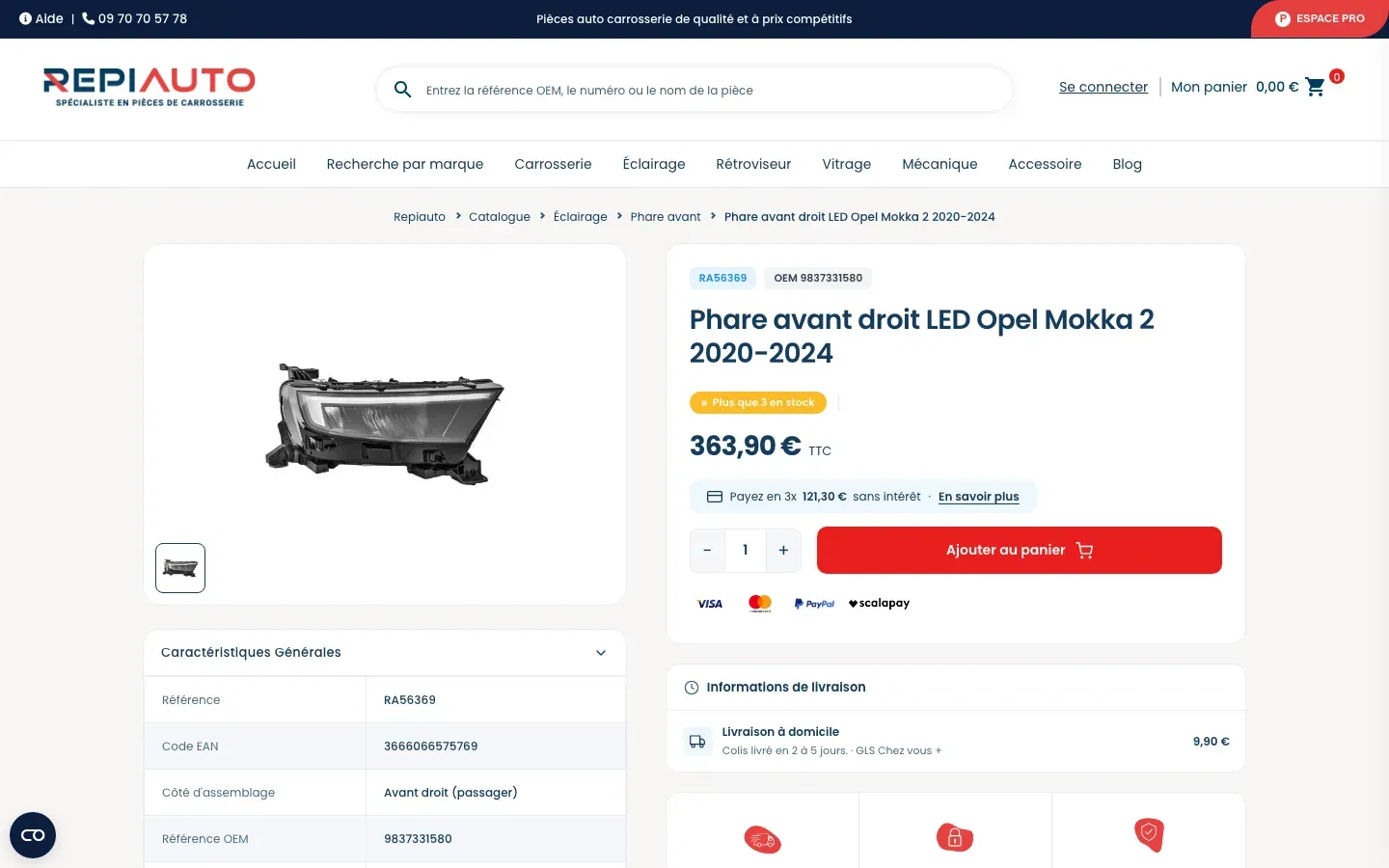 Web de Repiauto en versió d’escriptori, captura 2 de 2