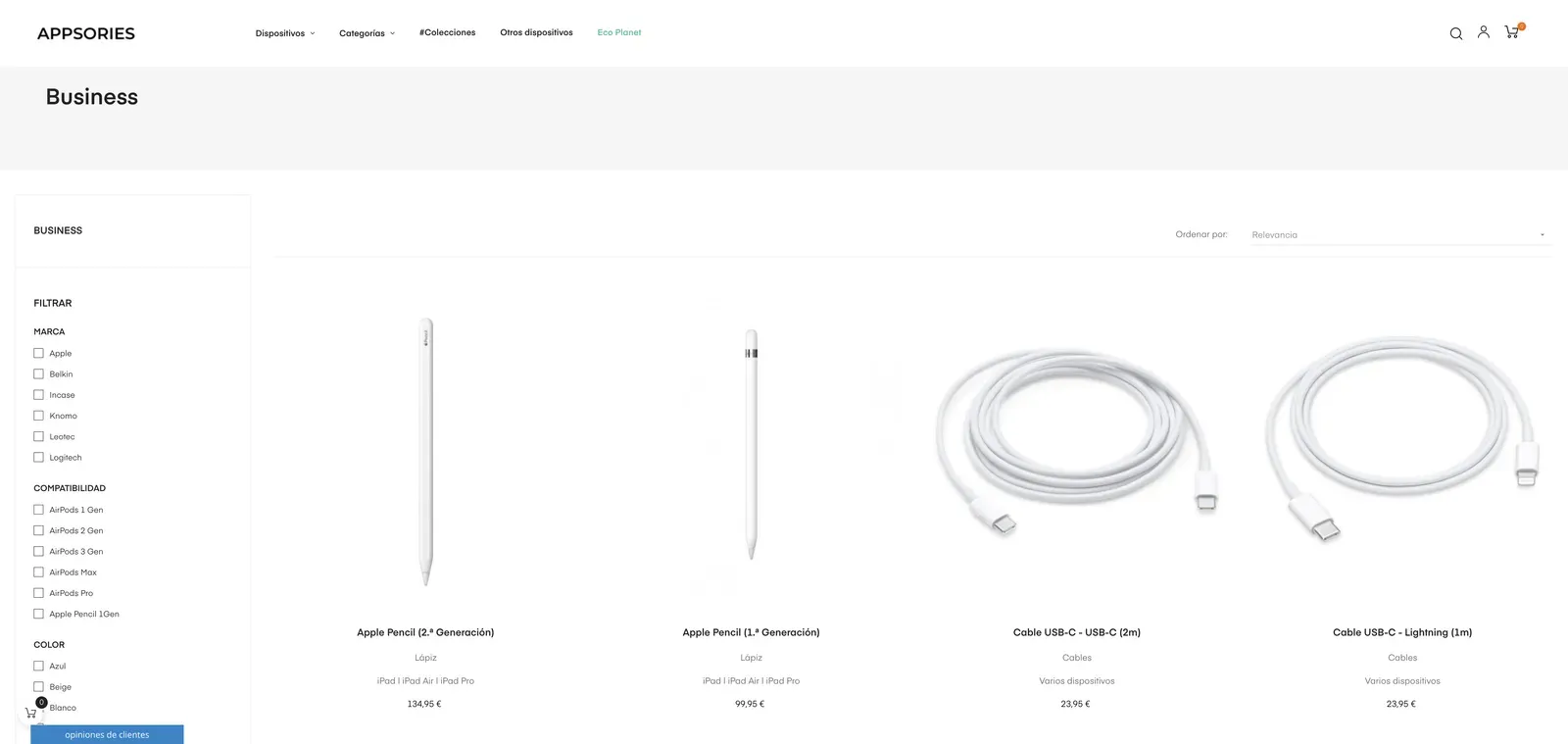 Web d’Appsories en versió d’escriptori, captura 2 de 2